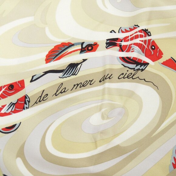 HERMES Authentic Black Silk Scarf - Picture 3 of 6